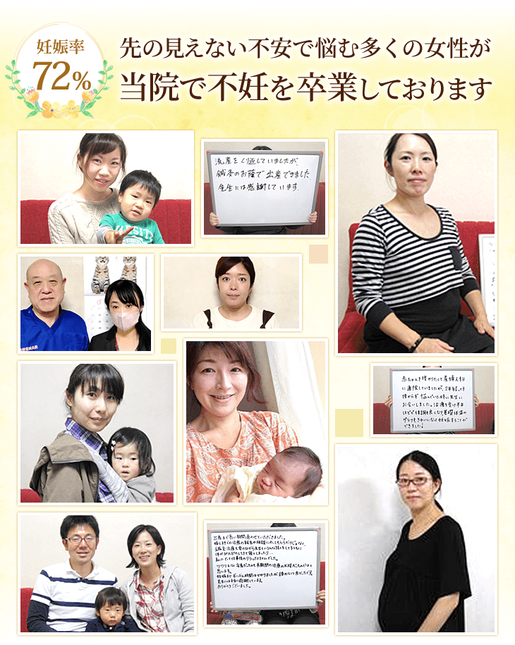 武蔵小杉の山村祐靜堂鍼灸院では先の見えない不安で悩む多くの女性が妊娠率72%の実績で不妊を卒業しております